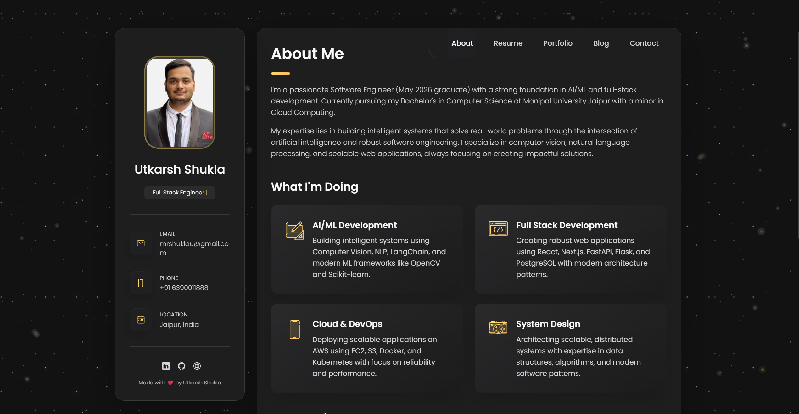 Personal Portfolio Website