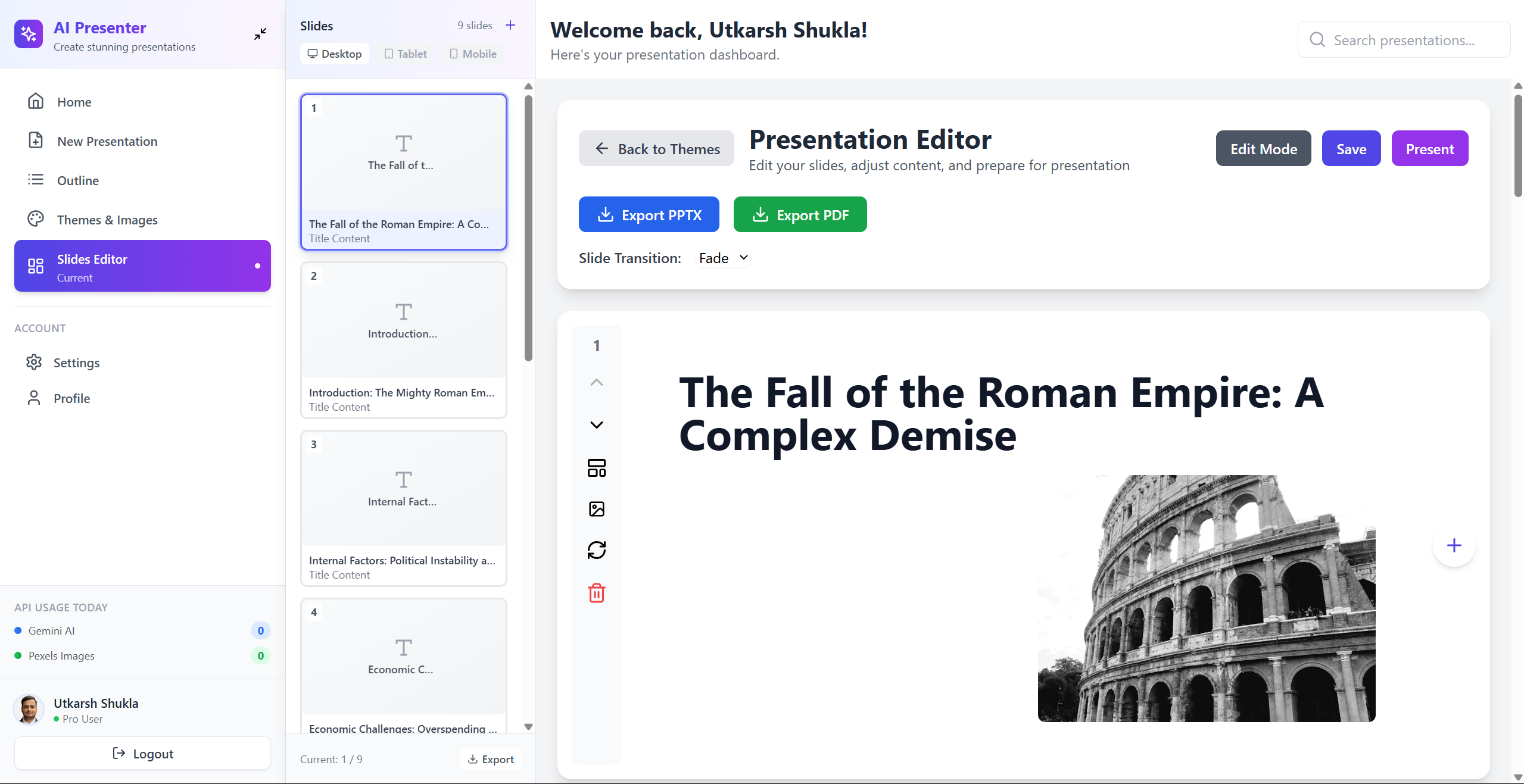 AI-Powered PPT Maker